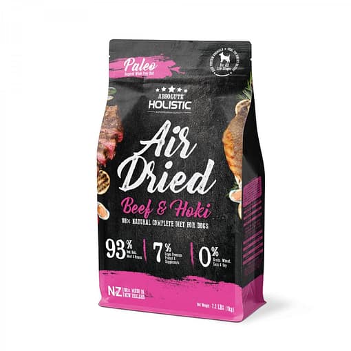 Absolute Holistic Air Dried Beef & Hoki Dog 1kg