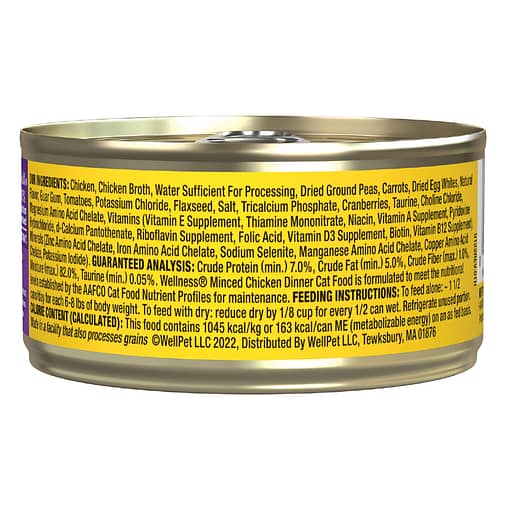 Wellness Complete Health  Minced Chicken Dinner for Cat 5.5oz - Image 2