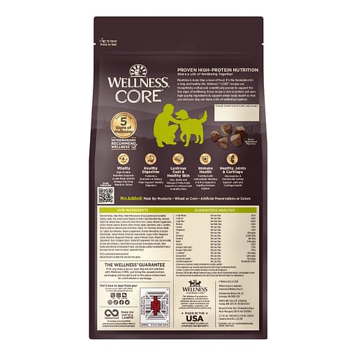 Wellness Core Grain-Free Healthy Weight (Deboned Turkey, Turkey Meal & Chicken Meal) Dry Dog Food (3 Sizes) - Image 2