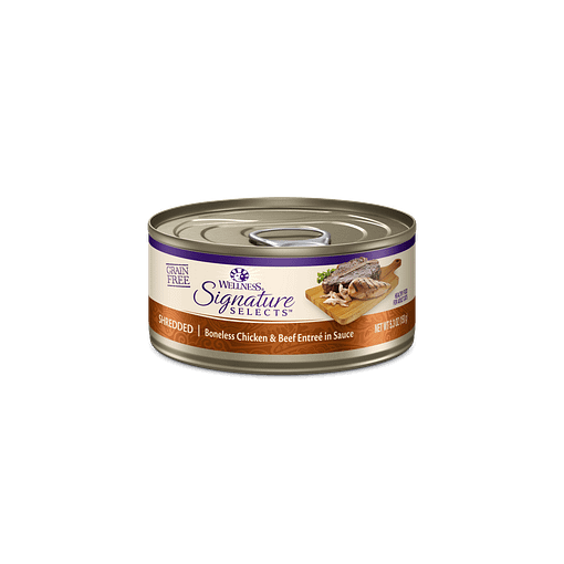 Wellness Signature Shredded Chicken & Beef Entrée for Cat 5.3oz
