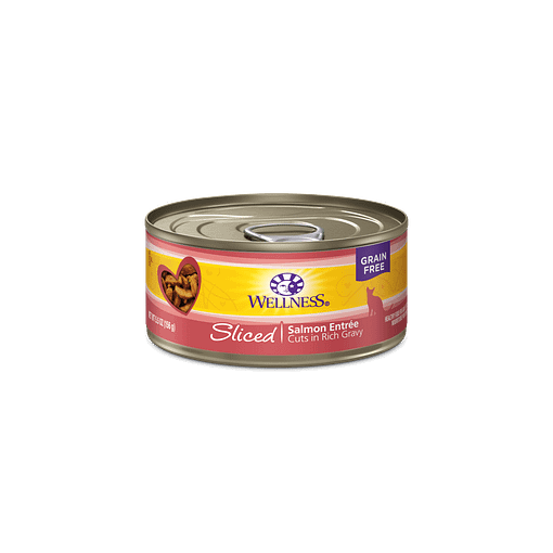 Wellness Sliced Salmon Entrée Cat Food 5.5oz