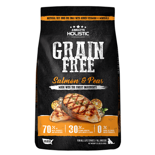 Absolute Holistic Grain Free Salmon & Peas Dog Food(3 Sizes)