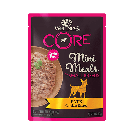 Wellness Core Small Dog Breed Mini Meals – Pâté Chicken Entrée 3oz
