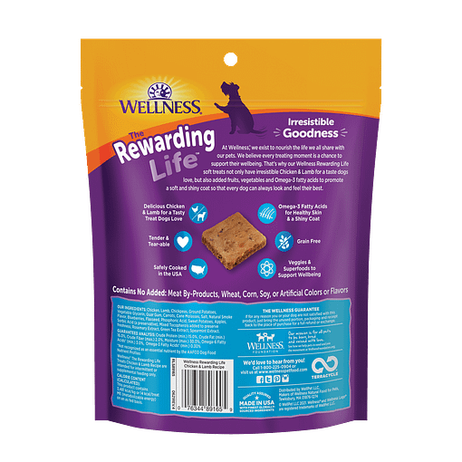 Wellness Rewarding Life Chicken & Lamb Recipe Dog Treats - Image 2