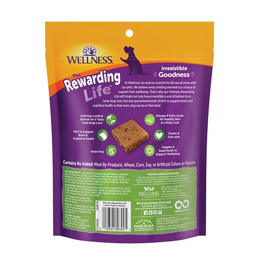Wellness Rewarding Life Lamb & Salmon Recipe Dog Treats - Image 2