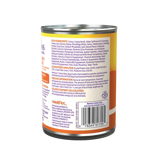 Wellness Stews Grain-Free – Turkey Wet Dog Food 12.5oz - Image 2
