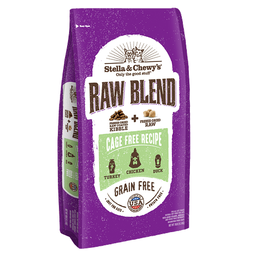 Stella & Chewy's Raw Blend Cage-Free (Turkey, Chicken & Duck) Freeze Dried Cat Food (2 Sizes) - Image 3