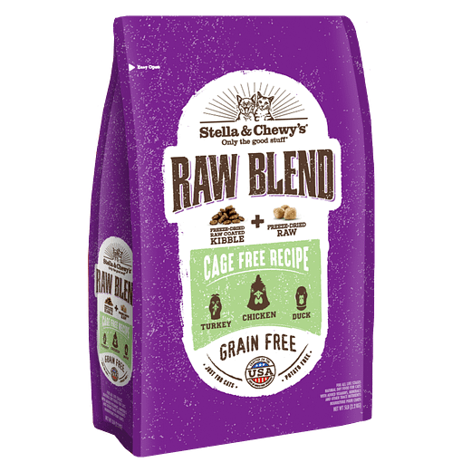 Stella & Chewy's Raw Blend Cage-Free (Turkey, Chicken & Duck) Freeze Dried Cat Food (2 Sizes)