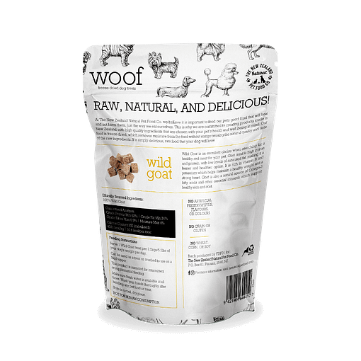 WOOF Freeze Dried Raw Wild Goat Dog 50g - Image 2