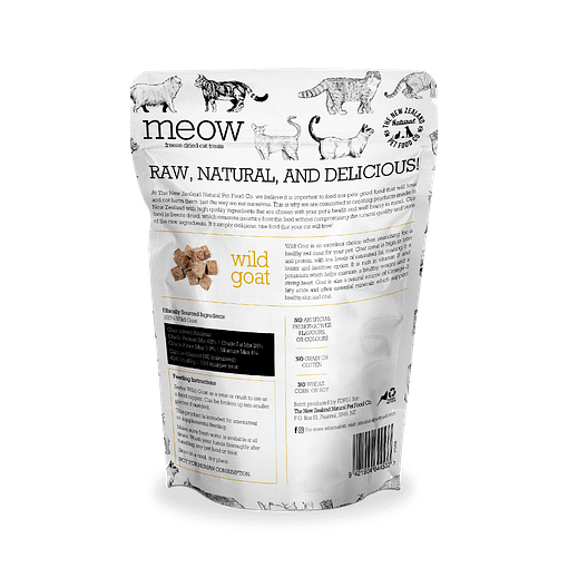MEOW F/D Raw Wild Goat Treats 50g