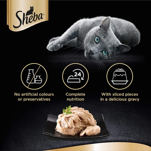Sheba Can Cat Food Wet Food Tuna with Prawn in Jelly 85g