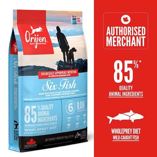 ORIJEN Six Fish Dry Dog Food (4 Sizes)