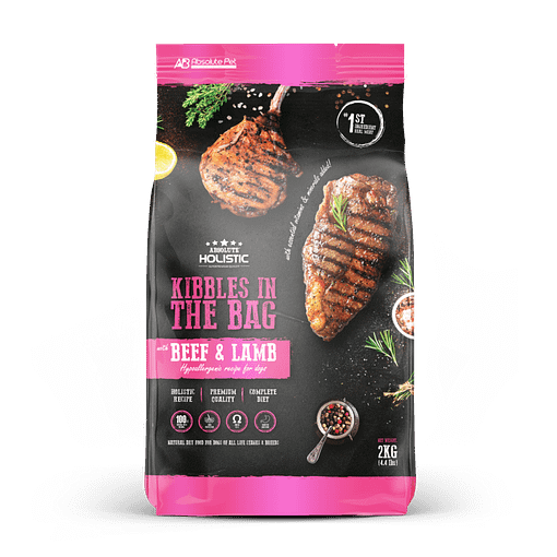 Absolute Holistic Kibbles in the Bag Beef & Lamb Dry Dog Food (2 Sizes)