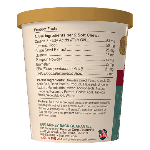 NaturVet Aller-911 Allergy Aid Plus Antioxidants for Dog 70ct