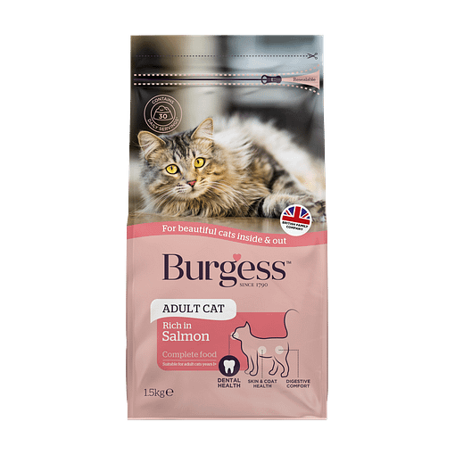 Burgess Scottish Salmon Adult Cat Dry Food 1.5kg