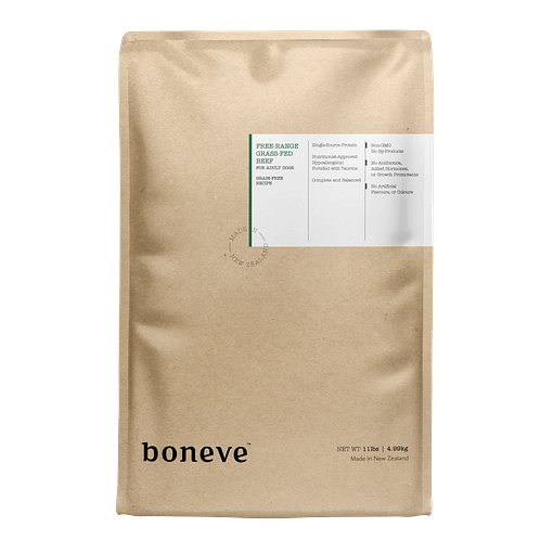 Boneve Earthmade Free Range Grass-Fed Beef Dry Food for Adult Dogs (3 Sizes)