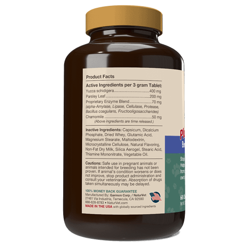 NaturVet Coprophagia Stool Eating Deterrent Chewable Tablets for Dog 60ct