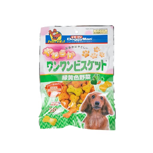 Doggyman Bowwow Soft Biscuit with Vegetables Dog Treats 120g