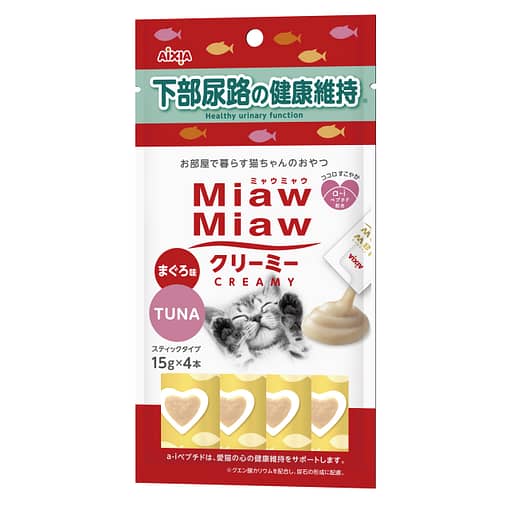 Aixia Miaw Miaw Creamy-Healthy Urinary Function Treats for Cats 15g (4pcs)