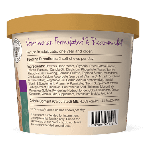 Naturvet Vitapet Adult Daily Vitamins Plus Omegas for Cats 60ct