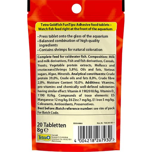Tetra Goldfish FunTips Fish Food 75 Tab - Image 3