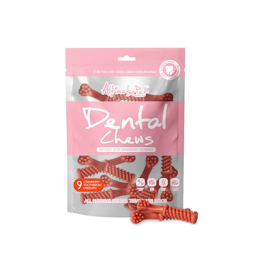 Altimate Pet Infused with Cranberry Dental Chews - Toothbrush Treats for Dog 150g (2 Sizes) - Image 2