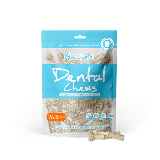 Altimate Pet Infused with Spearmint Breath Strips Dental Chews - Toothbrush Treats for Dog 150g (2 Sizes)