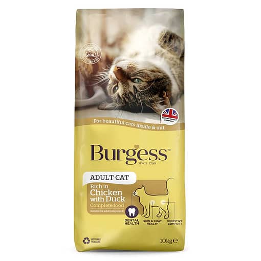 Burgess Chicken with Duck for Adult Cat 10kg