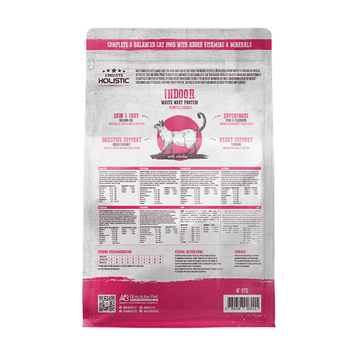 Absolute Holistic Grain Free Dry Cat Food - Indoor 10lbs