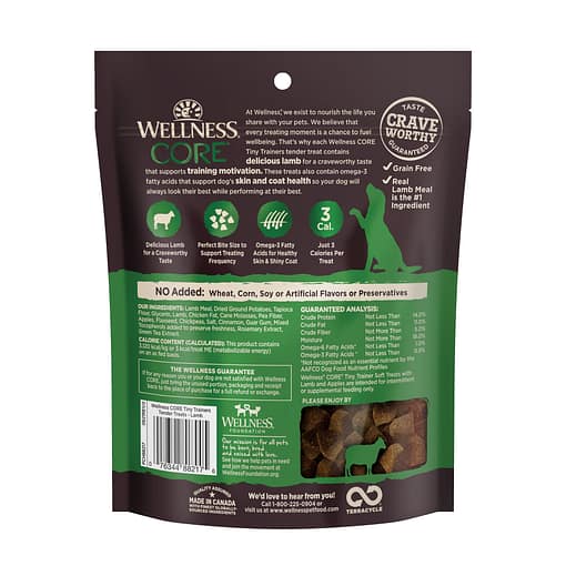 Wellness Core Tiny Trainers Lamb & Apple Grain-Free Tender Dog Treats 6oz - Image 2