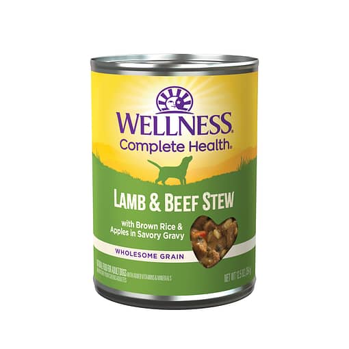 Wellness Stews Grain-Free – Lamb & Beef with Brown Rice & Apples Wet Dog Food 12.5oz