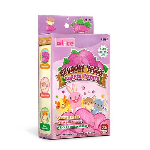 Alice Crunchy Veggie Purple Potato Small Animal Treats 20g