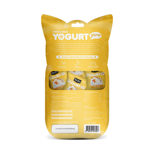 Kit Cat Freeze Dried Yogurt Yums Cat Treat - Egg Yolk (10pcs)