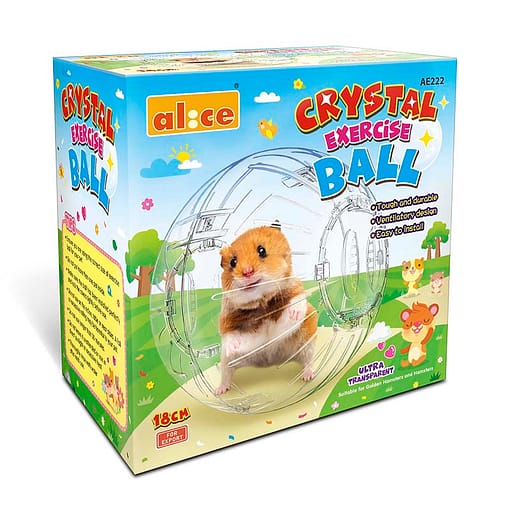 Alice Crystal Exercise Ball For Hamster (2 Sizes)