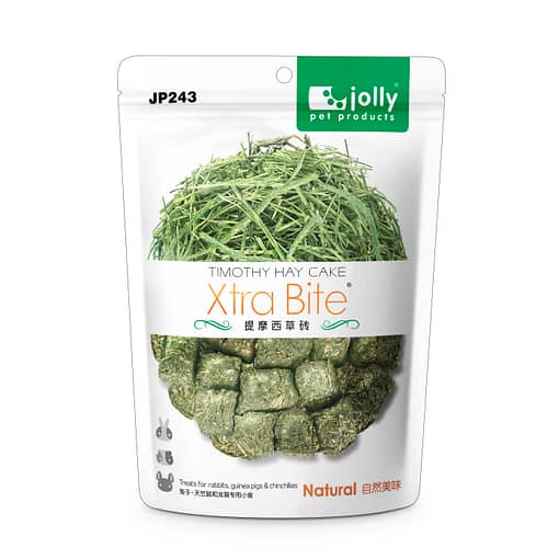 Jolly Xtra Bite Timothy Hay Cake for Small Animals 140g - Image 2