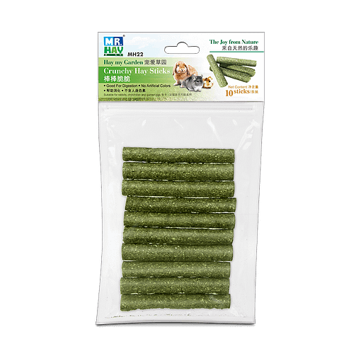 Mr Hay Crunchy Hay Sticks for Small Animals 10pcs - Image 3