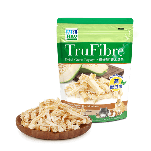 Mr Hay TruFibre Dried Green Papaya for Small Animals 50g - Image 3