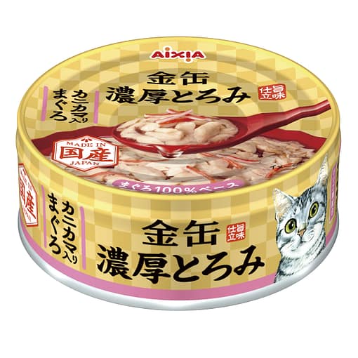 Aixia Kin-can Rich - Tuna w/Crab Stick Wet Cat Food 70g