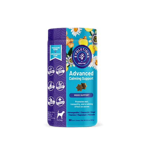 NaturVet Evolutions Advanced Calming Support Soft Chews For Dogs 90ct