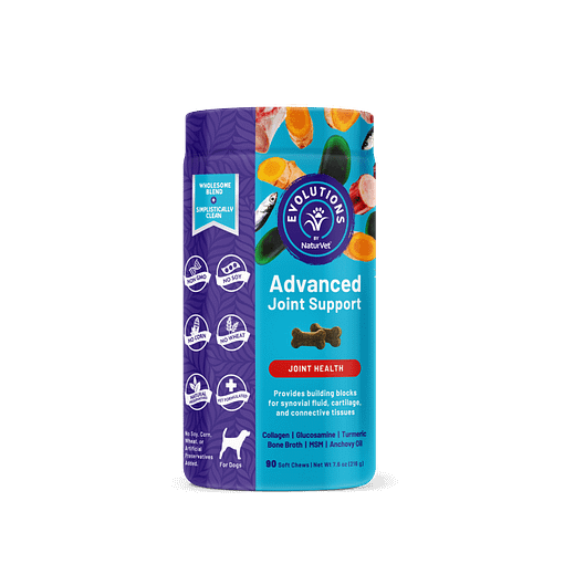 NaturVet Evolutions Advanced Joint Support Soft Chews For Dogs 90ct