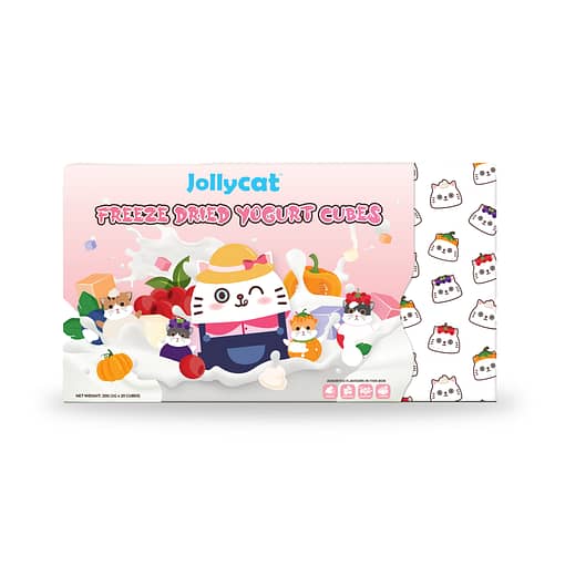 Jollycat Yoghurt Cubes Assorted Flavours Freeze-Dried Cat Treats 20pc