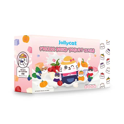 Jollycat Yoghurt Cubes Assorted Flavours Freeze-Dried Cat Treats 20pc - Image 2