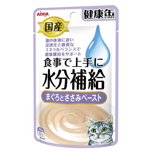 Aixia Kenko Pouch - Water Supplement Tuna & Chicken Paste 40g