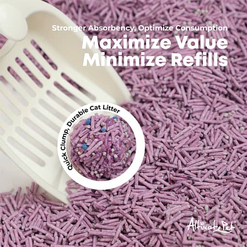 Altimate Pet Tofu & Bentonite Clumping Cat Litter - Lavender (6L) - Image 2