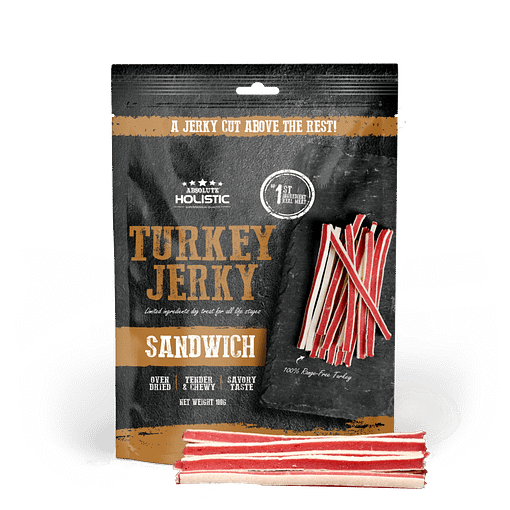 Absolute Holistic Jerky Limited Ingredient Dog Treat - Turkey Sandwich 100g