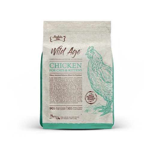 Absolute Bites Wild Age Dry Cat Food - Chicken (2 Sizes) - Image 2