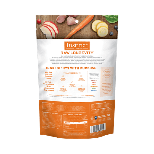 Instinct Raw Longevity 100% Freeze-Dried Raw Meals Cage-Free Chicken Recipe Kitten Food 9.5oz - Image 2