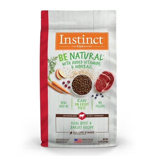 Instinct Be Natural Real Beef & Barley Recipe Dry Dog Food 25lb