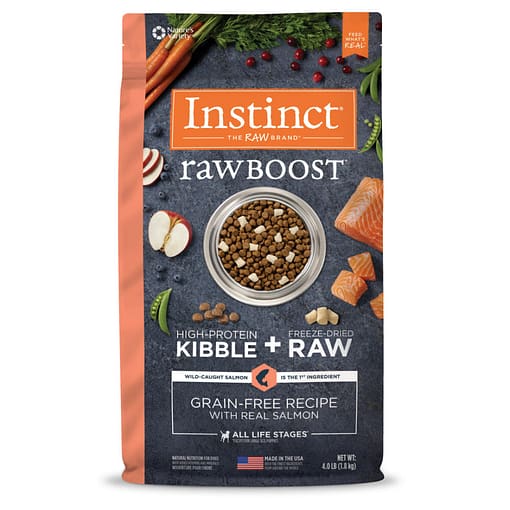 Instinct Raw Boost Grain-Free Recipe with Real Salmon Dry Dog Food 4lb