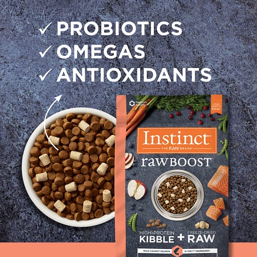 Instinct Raw Boost Grain-Free Recipe with Real Salmon Dry Dog Food 4lb - Image 6